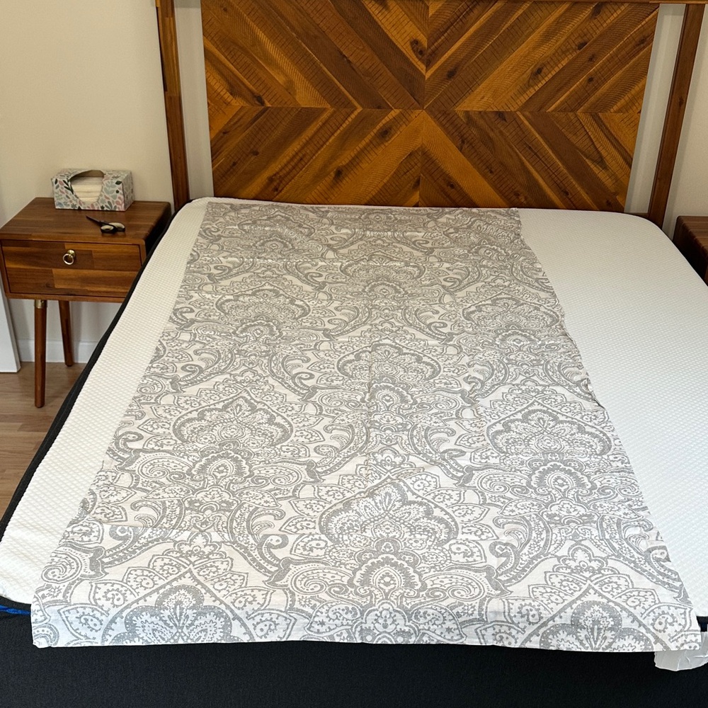 Elegant Gray Pattern Curtain Panels